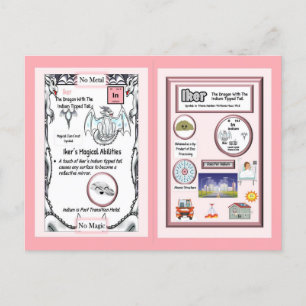 Periodic Table Dragon - Indium Card