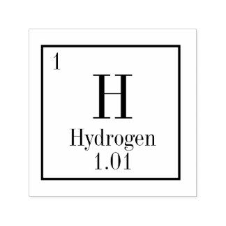 Periodic Table Element Stamp- Hydrogen Self-inking Stamp