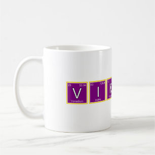 periodic table element symbols coffee mug