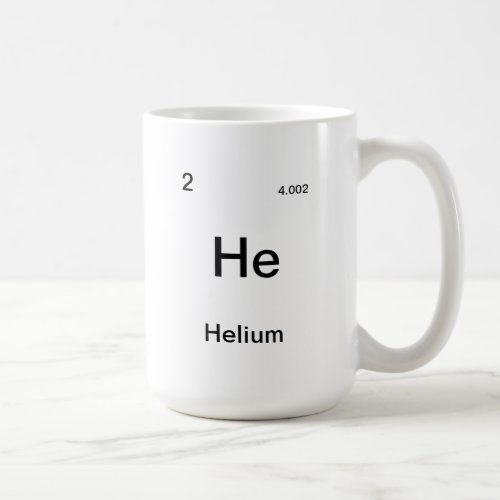 Periodic Table Element Template Mug