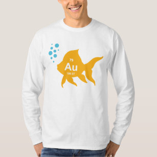 Periodic Table Elemental Gold Fish T-Shirt