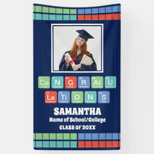 Periodic Table Elements 2025 Graduation Photo Banner
