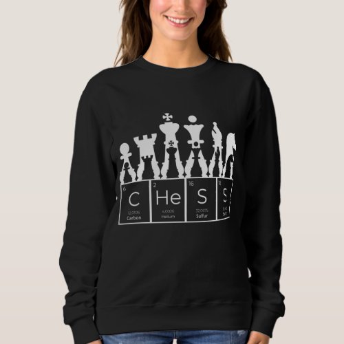 Periodic Table Elements Chess Sweatshirt