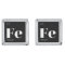 Periodic Table Elements Cuff Links // Iron