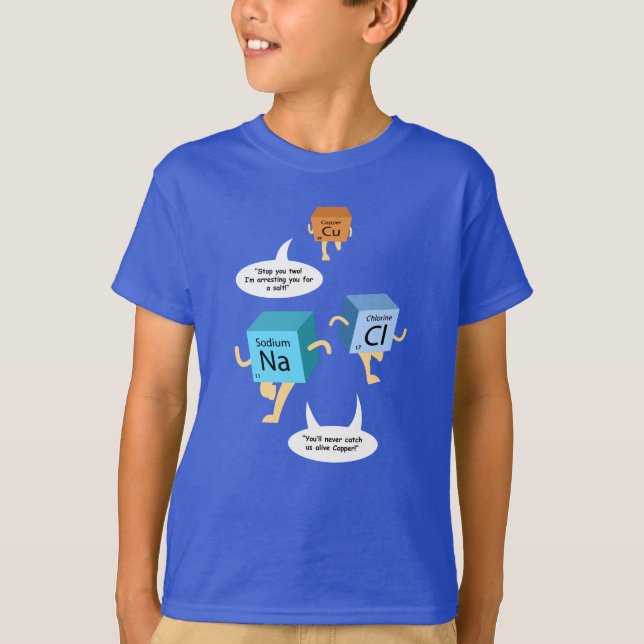 Periodic Table Elements Funny Chemistry Gag T-Shirt (Front)
