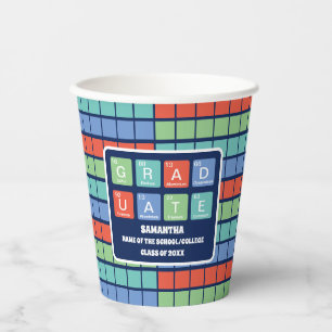Periodic Table Elements Graduation Party Paper Cups