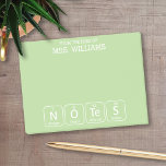 Periodic Table Elements Spelling Notes Teacher<br><div class="desc">A fun back to school design or teacher appreciation day gift for science teachers and geeks. I made this chart with bright colors and a modern design.</div>