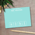 Periodic Table Elements Spelling Notes Teacher<br><div class="desc">A fun back to school design or teacher appreciation day gift for science teachers and geeks. I made this chart with bright colors and a modern design.</div>