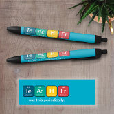 SArCaSm Periodic Table Elements Word Chemistry Black Ink Pen