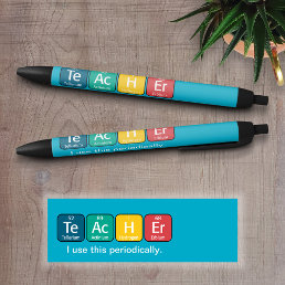 Periodic Table Elements Spelling Teacher Black Ink Pen
