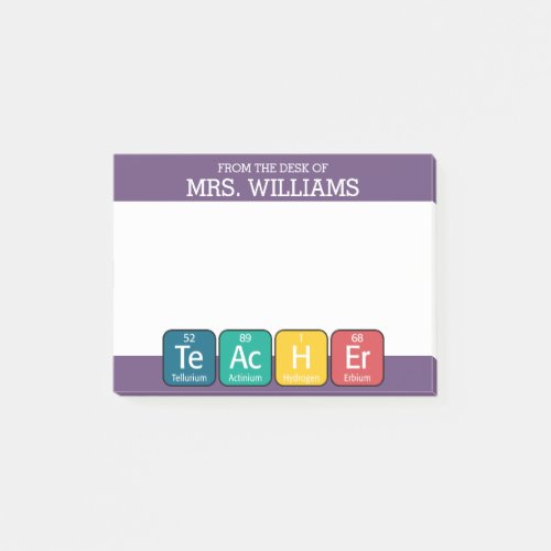 Periodic Table Elements Spelling Teacher Post_it Notes