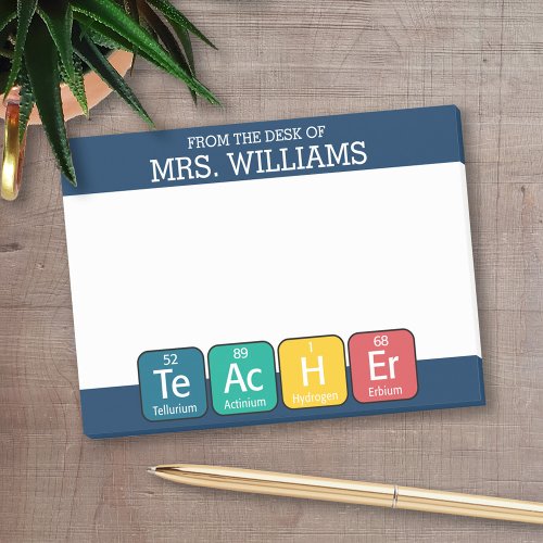 Periodic Table Elements Spelling Teacher Post_it Notes