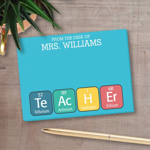 Periodic Table Elements Spelling Teacher Post_it Notes