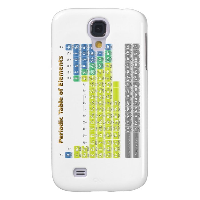 Periodic Table Galaxy S4 Cover