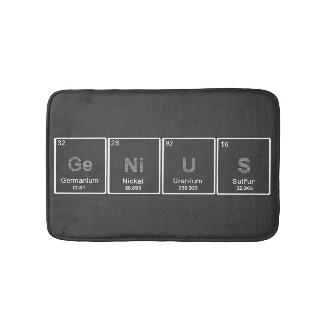 Periodic table GeNiUS bath rug (Front)