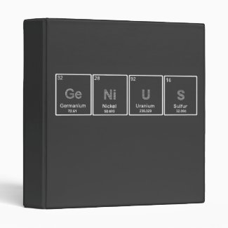 Periodic Table GeNiUS binder