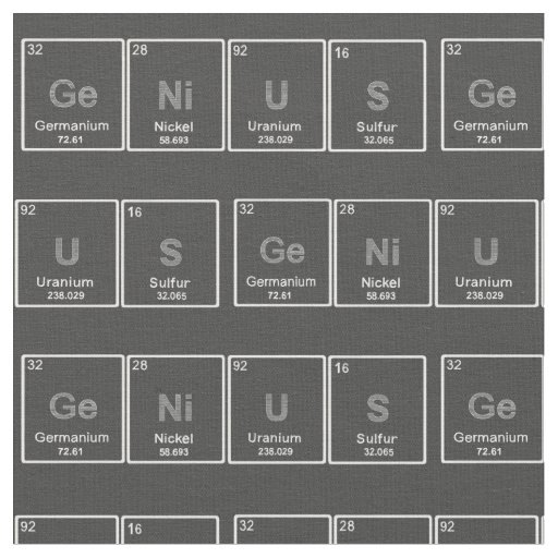 Periodic Table GeNiUS fabric
