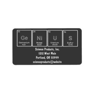 Periodic Table GeNiUS labels