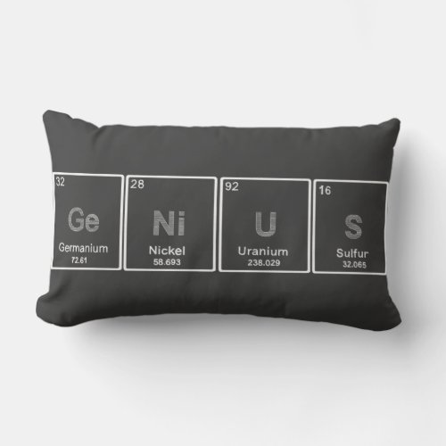 Periodic Table GeNiUS pillow