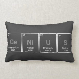 Periodic Table GeNiUS pillow