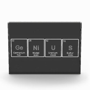 Periodic table GeNiUS rectangle award