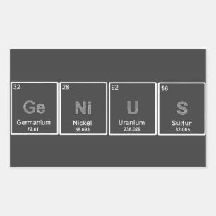 Periodic Table GeNiUS sticker