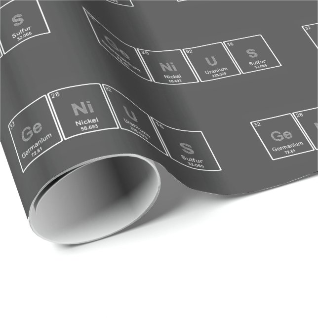 Periodic Table GeNiUS wrapping paper (Roll Corner)