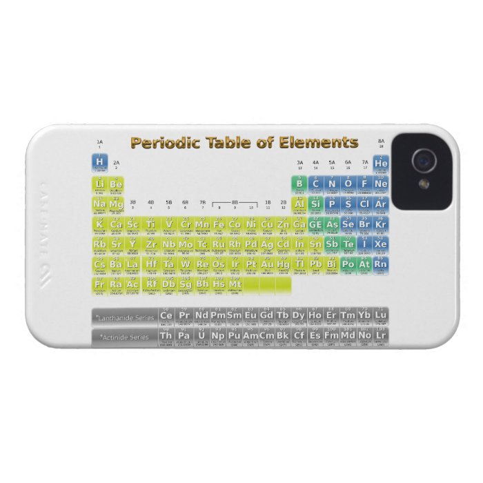 Periodic Table iPhone 4 Case Mate Cases