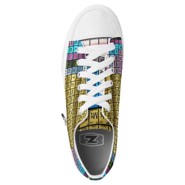 Periodic Table Low-Top Sneakers | Zazzle