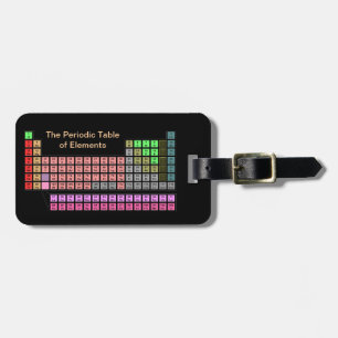 Periodic Table Luggage Tag
