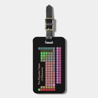 Periodic Table Luggage Tag