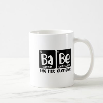 Periodic Table Of Babe The Hot Element Valentines  Coffee Mug