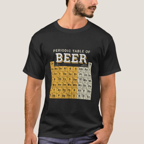 Periodic Table Of Beer Sketch T_Shirt