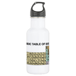 Periodic Table of Birding Water Bottle