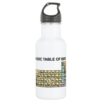 Periodic Table of Birding Water Bottle