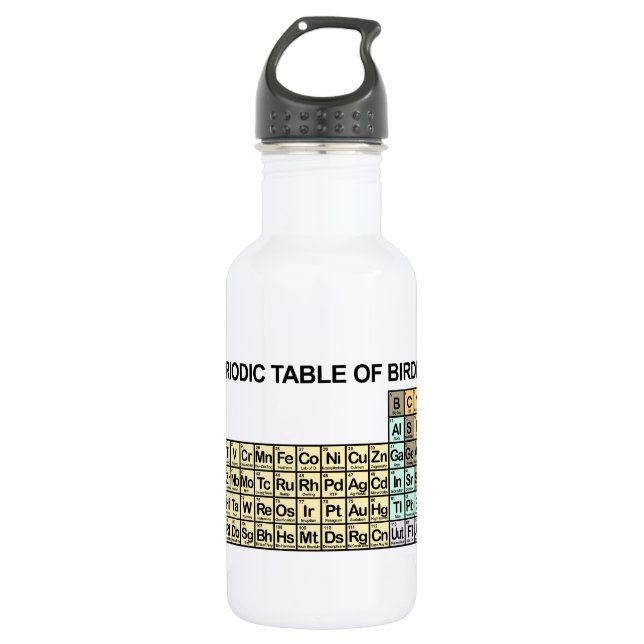 Periodic Table of Birding Water Bottle (Front)