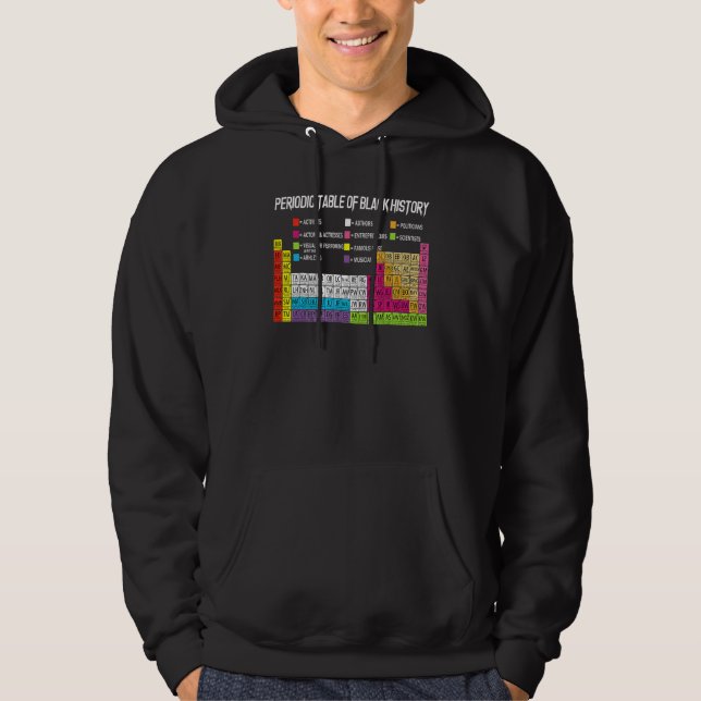 Periodic Table Of Black History Hoodie (Front)