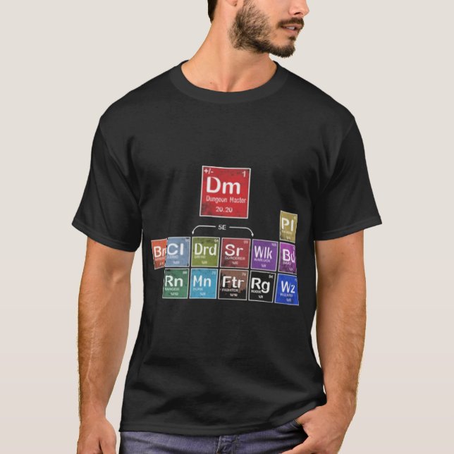 Periodic Table of DnD T-Shirt (Front)