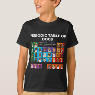 Periodic Table of Dogs, Dog Lover, Funny Science T-Shirt