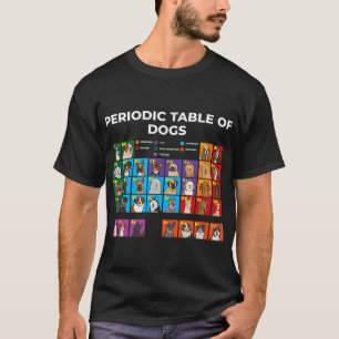 Periodic Table of Dogs, Dog Lover, Funny Science T-Shirt