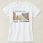 Periodic Table Of Doughnuts Ladies T-shirt at Zazzle