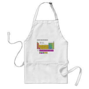Periodic Table of Elements Adult Apron