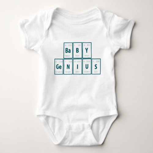 Periodic Table of Elements  Baby Genius Baby Bodysuit