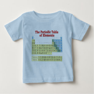 Periodic Table of Elements Baby T-Shirt