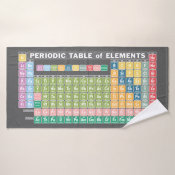Periodic Table Of Elements Bath Towel by ForTeachersOnly at Zazzle
