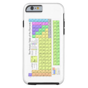 Periodic table of elements tough iPhone 6 case