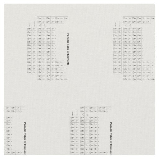 Periodic Table of Elements Chemistry Chart Science Fabric