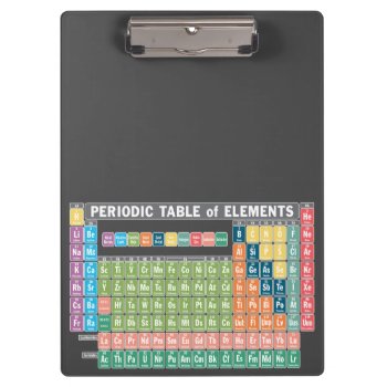 Periodic Table Of Elements Clipboard by ForTeachersOnly at Zazzle
