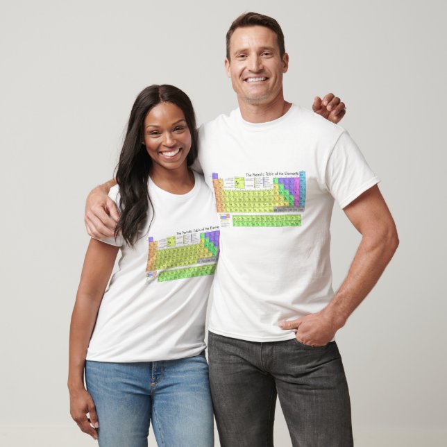 Periodic table of elements colorful T-Shirt (Unisex)