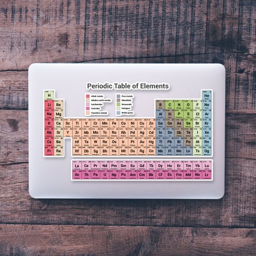Periodic Table of Elements Custom_Cut Sticker